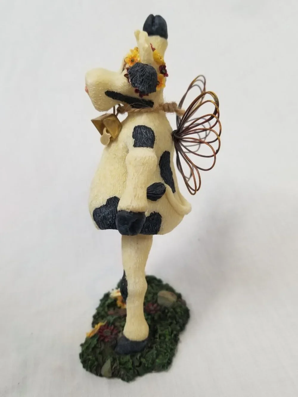Boyds Bears and Friends Holy Cow DISCO 1st Edition #645 Bobble Cow Angel 2003